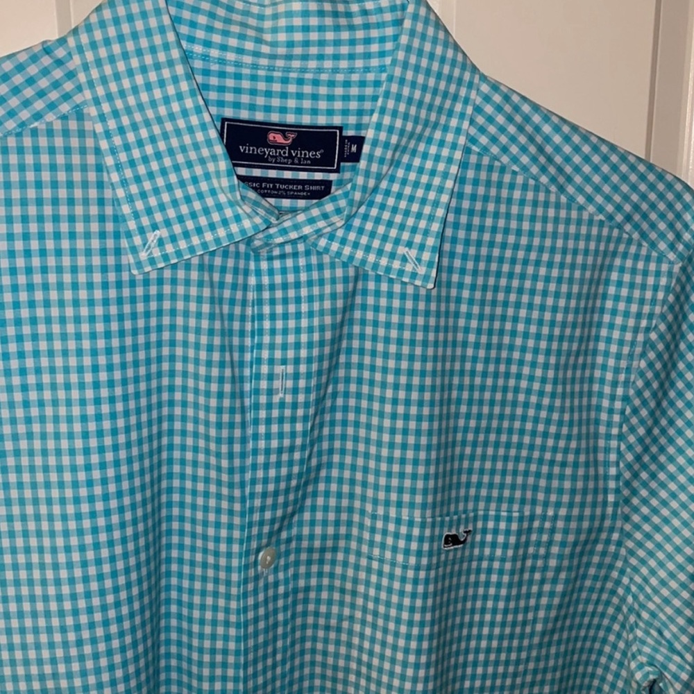 Vineyard Vines Button Down Teal - image 2